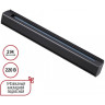 Шинопровод NOVOTECH 135238 PORT NT24 2м Трехфазный (четырехжильный) в комплекте заглушки 2шт IP20 220V черный NV-135238